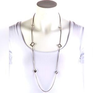 David Yurman Quatrefoil Charm Necklace